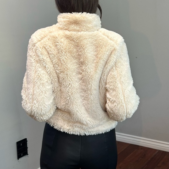 SOLD Patagonia Lunar Frost Jacket, High Pile Fleece, Natural Cream, Zip-Up,Small - Picture 4 of 9